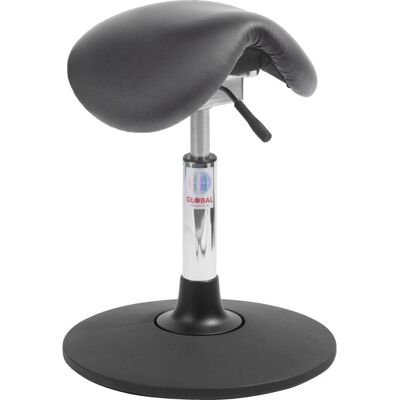 Global Mini Sadelstol, Sort, Kunstlæder, 46-59 Cm, Sway Global Mini Sadelstol, Sort, Kunstlæder, 46-59 Cm, Sway