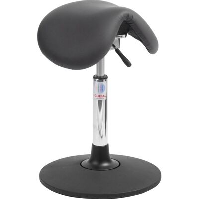Global Dalton Sadelstol, Sort, Kunstlæder, 53-72 Cm, Sway Global Dalton Sadelstol, Sort, Kunstlæder, 53-72 Cm, Sway