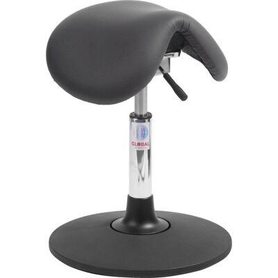 Global Dalton Sadelstol, Sort, Kunstlæder, 46-53 Cm, Sway Global Dalton Sadelstol, Sort, Kunstlæder, 46-53 Cm, Sway