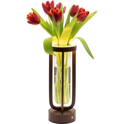 Securit® Led Bordlampe/vase Florence, Brun Securit® Led Bordlampe/vase Florence, Brun