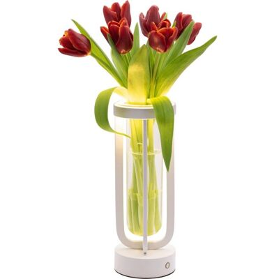 Securit® Led Bordlampe/vase Florence, Hvid Securit® Led Bordlampe/vase Florence, Hvid