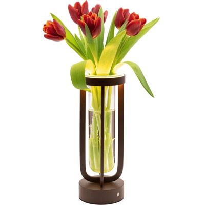 Securit® Led Bordlampe/vase Florence, Brun Securit® Led Bordlampe/vase Florence, Brun