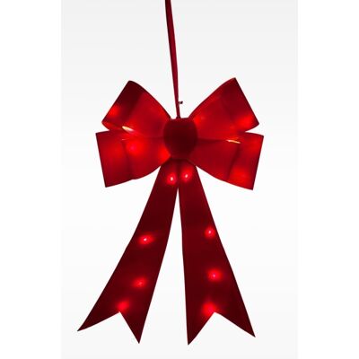 Koopman Sløjfe M. Led, Rød, Batteridrevet, 61 Cm Koopman Sløjfe M. Led, Rød, Batteridrevet, 61 Cm