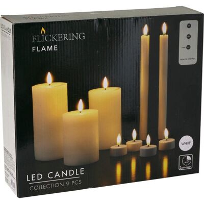 Koopman Led-Lyssæt, Hvid, 9 Stk. Koopman Led-Lyssæt, Hvid, 9 Stk.