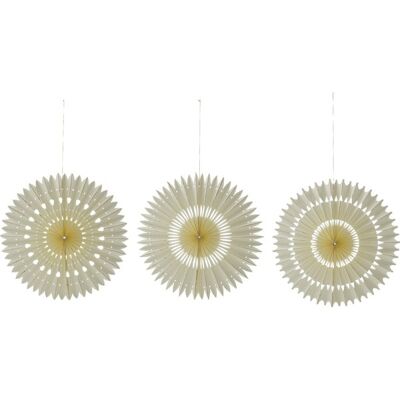 House Doctor Papirornamenter Ø20, Off-White, 3 Stk House Doctor Papirornamenter Ø20, Off-White, 3 Stk