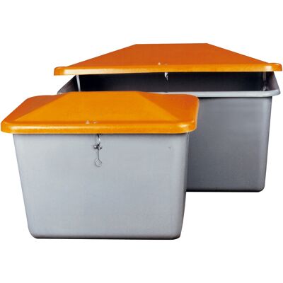 CEMO Salt-/sandbeholder 2200 L, Grå/orange CEMO Salt-/sandbeholder 2200 L, Grå/orange