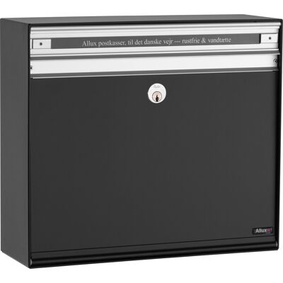 Allux Sc135 Systempostkasse, Sort Stål Allux Sc135 Systempostkasse, Sort Stål