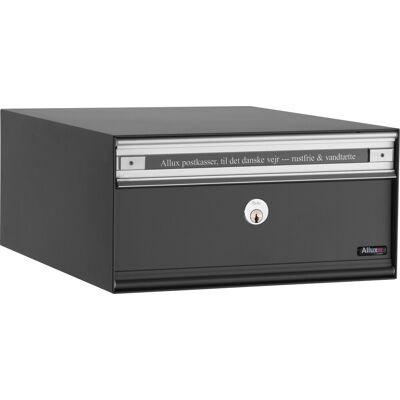 Allux Pc1 Systempostkasse, Antracit Stål, Front Allux Pc1 Systempostkasse, Antracit Stål, Front