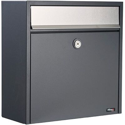 Allux 250 Postkasse, Antracit M. Rustfri Klap Allux 250 Postkasse, Antracit M. Rustfri Klap