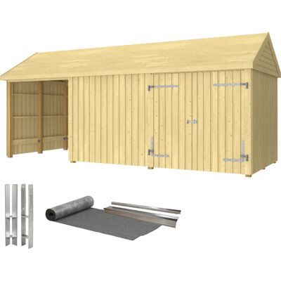 Plus Classic Multihavehus, Dobbeltdør, Natur Plus Classic Multihavehus, Dobbeltdør, Natur