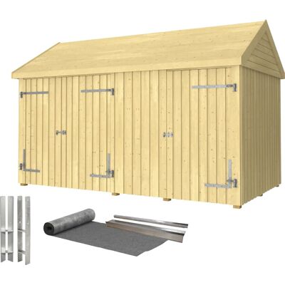 Plus Classic Multihavehus, Enkel/dobbeltdør, Natur Plus Classic Multihavehus, Enkel/dobbeltdør, Natur