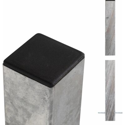 Plus Stålstolpe Til Nedstøbning, 8x8x236 Cm. Plus Stålstolpe Til Nedstøbning, 8x8x236 Cm.