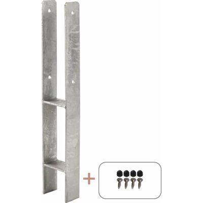 Plus H-Stolpefod 60 Cm, Til 9x9 Cm. Stolper Plus H-Stolpefod 60 Cm, Til 9x9 Cm. Stolper
