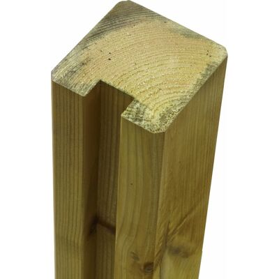 Plus Profilstolpe 1 Spor, Natur, 9x9x268 Cm. Plus Profilstolpe 1 Spor, Natur, 9x9x268 Cm.