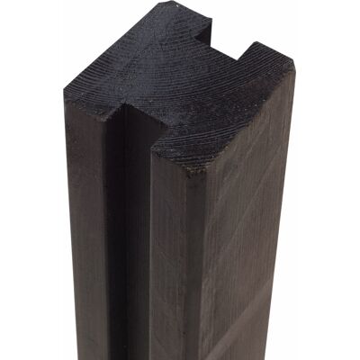 Plus Profilstolpe 2 Spor, Sort, 9x9x268 Cm. Plus Profilstolpe 2 Spor, Sort, 9x9x268 Cm.