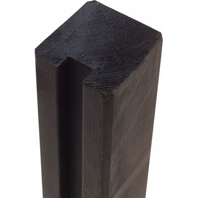 Plus Profilstolpe 1 Spor, Sort, 9x9x268 Cm. Plus Profilstolpe 1 Spor, Sort, 9x9x268 Cm.
