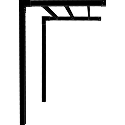 Plus Arcade Pergola Model 1, 1 Fag, Sort/sort Plus Arcade Pergola Model 1, 1 Fag, Sort/sort