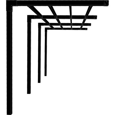 Plus Arcade Pergola Model 4, 3 Fag, Sort/sort Plus Arcade Pergola Model 4, 3 Fag, Sort/sort