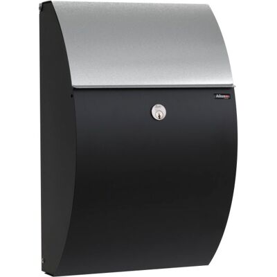 Allux 7000 Postkasse, Sort M. Galvaniseret Klap Allux 7000 Postkasse, Sort M. Galvaniseret Klap