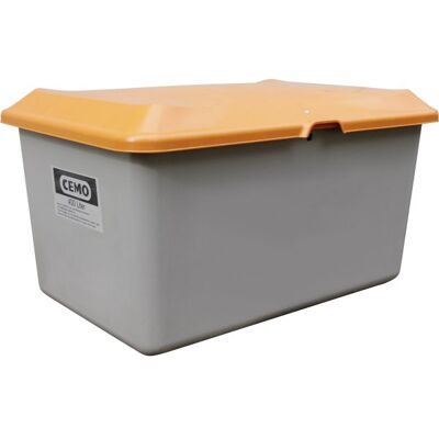 CEMO Salt-/sandbeholder 400 L, Grå/orange CEMO Salt-/sandbeholder 400 L, Grå/orange