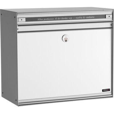 Allux Sc135 Systempostkasse, Alu/hvid Allux Sc135 Systempostkasse, Alu/hvid