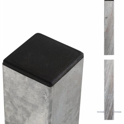 Plus Stålstolpe Til Nedstøbning, 8x8x236 Cm. Plus Stålstolpe Til Nedstøbning, 8x8x236 Cm.