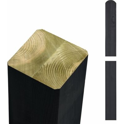 Plus Omlimet Stolpe, Sort, 9x9x188 Cm. Plus Omlimet Stolpe, Sort, 9x9x188 Cm.