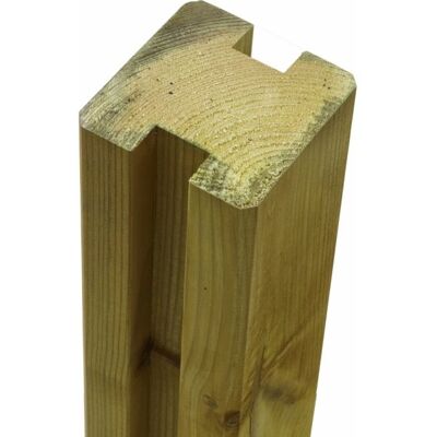 Plus Profilstolpe 2 Spor, Natur, 9x9x188 Cm. Plus Profilstolpe 2 Spor, Natur, 9x9x188 Cm.