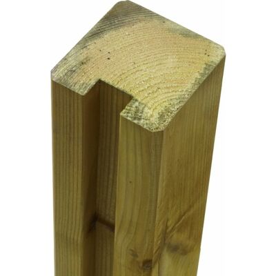Plus Profilstolpe 1 Spor, Natur, 9x9x268 Cm. Plus Profilstolpe 1 Spor, Natur, 9x9x268 Cm.