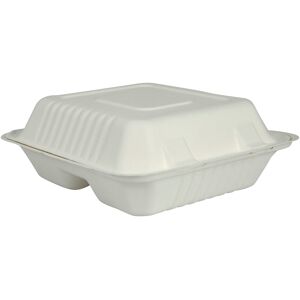 No-Name Takeaway Boks   Bagasse   3-Rum   50 Stk.