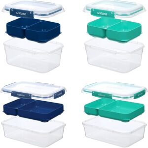 Sistema Stax To Go Opbevaringsboks, 2,2l, 4 Stk. Sistema Stax To Go Opbevaringsboks, 2,2l, 4 Stk.