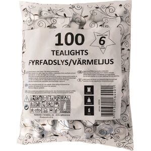 ASP-Holmblad Fyrfadslys, Paraffin, 6 Timer, Hvid, 100 Stk. ASP-Holmblad Fyrfadslys, Paraffin, 6 Timer, Hvid, 100 Stk.