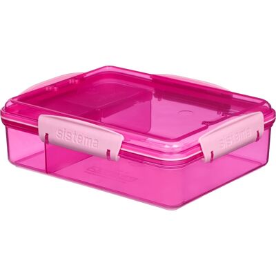 Sistema Snack Attack Duo Madkasse, 975ml, Pink Sistema Snack Attack Duo Madkasse, 975ml, Pink
