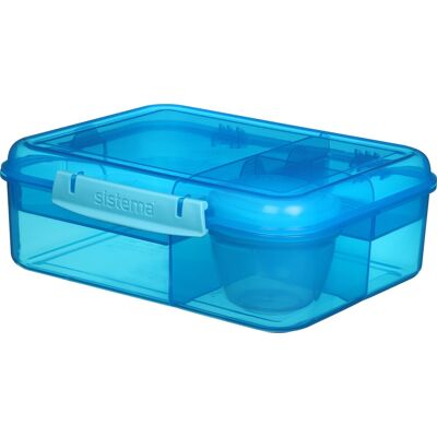 Sistema Bento Lunch Madkasse, 1,65l, Blå Sistema Bento Lunch Madkasse, 1,65l, Blå