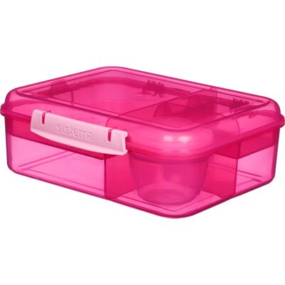 Sistema Bento Lunch Madkasse, 1,65l, Pink Sistema Bento Lunch Madkasse, 1,65l, Pink