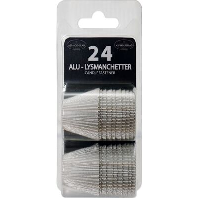 ASP-Holmblad Lysmanchetter, Alu, 24 Stk. ASP-Holmblad Lysmanchetter, Alu, 24 Stk.