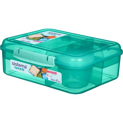 Sistema Bento Lunch Madkasse, 1,65l, Grøn Sistema Bento Lunch Madkasse, 1,65l, Grøn