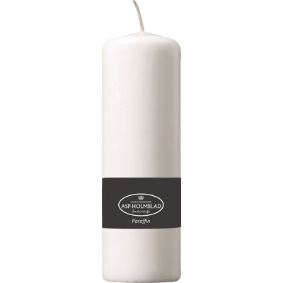 ASP-Holmblad Bloklys/alterlys, Paraffin, 6,8x22 Cm, Hvid ASP-Holmblad Bloklys/alterlys, Paraffin, 6,8x22 Cm, Hvid
