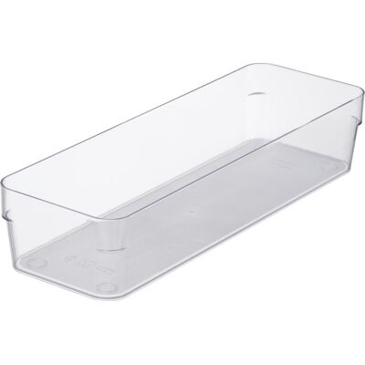 SmartStore Compact Sort Opbevaringsboks, Klar, 30x10cm SmartStore Compact Sort Opbevaringsboks, Klar, 30x10cm