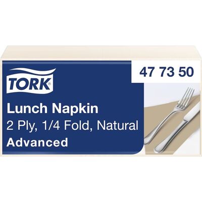 Tork Papirlommetørklæder - 2-lags Naturlige 33cm Pakke med 200 Tork Papirlommetørklæder - 2-lags Naturlige 33cm Pakke med 200