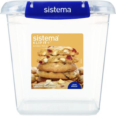 Sistema Klip It Plus 2.2L Lufttæt Madopbevaringsbeholder Sistema Klip It Plus 2.2L Lufttæt Madopbevaringsbeholder