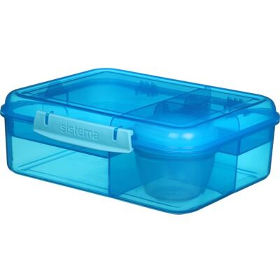 Sistema Bento Lunch Madkasse, 1,65l, Blå Sistema Bento Lunch Madkasse, 1,65l, Blå