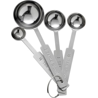 Steel Function Måleskesæt, 4 Stk. Steel Function Måleskesæt, 4 Stk.