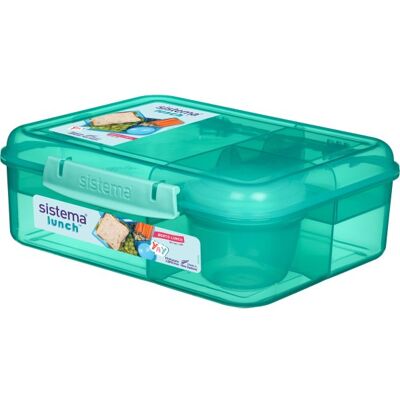 Sistema Bento Lunch Madkasse, 1,65l, Grøn Sistema Bento Lunch Madkasse, 1,65l, Grøn