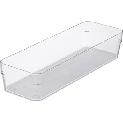 SmartStore Compact Sort Opbevaringsboks, Klar, 30x10cm SmartStore Compact Sort Opbevaringsboks, Klar, 30x10cm