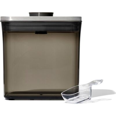 Oxo Brew Pop Opbevaringsboks M/ske, Stål Låg, 1,6l Oxo Brew Pop Opbevaringsboks M/ske, Stål Låg, 1,6l