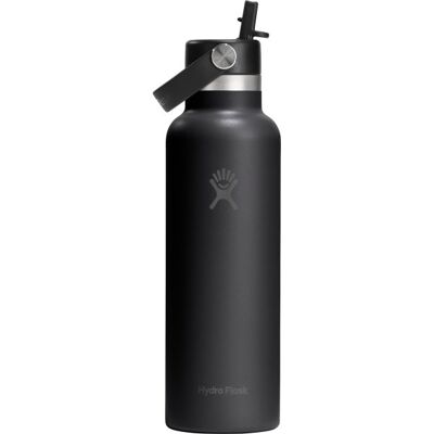 Hydro Flask Flex Straw Drikkeflaske, Sort, 621 Ml. Hydro Flask Flex Straw Drikkeflaske, Sort, 621 Ml.