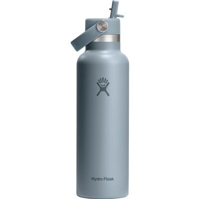 Hydro Flask Flex Straw Drikkeflaske, Grå, 621 Ml. Hydro Flask Flex Straw Drikkeflaske, Grå, 621 Ml.