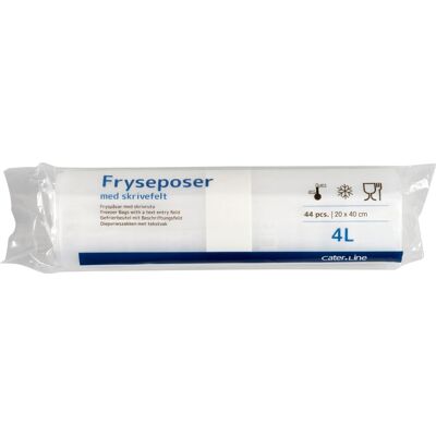 Cater-Line Fryseposer M/skrivefelt 4 L, 20x40 Cm, 44 Ps Cater-Line Fryseposer M/skrivefelt 4 L, 20x40 Cm, 44 Ps