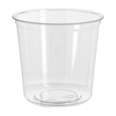 No-Name Deli Pot, Rund, Rpet, Klar, 750 Ml, 50 Stk. No-Name Deli Pot, Rund, Rpet, Klar, 750 Ml, 50 Stk.